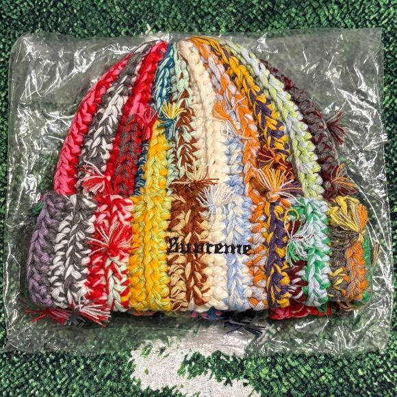 Supreme Hand Tied Beanie “Multicolor” - Picture 1 of 4